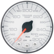 Charger l&#39;image dans la galerie, Autometer Spek-Pro 2 1/16in 300 Degree F Stepper Motor W/Peak &amp; Warn White/Black Trans Temp Gauge