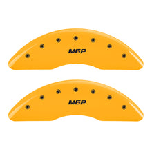 Carica l&#39;immagine nel visualizzatore di Gallery, MGP 4 Caliper Covers Engraved Front &amp; Rear MGP Yellow finish black ch