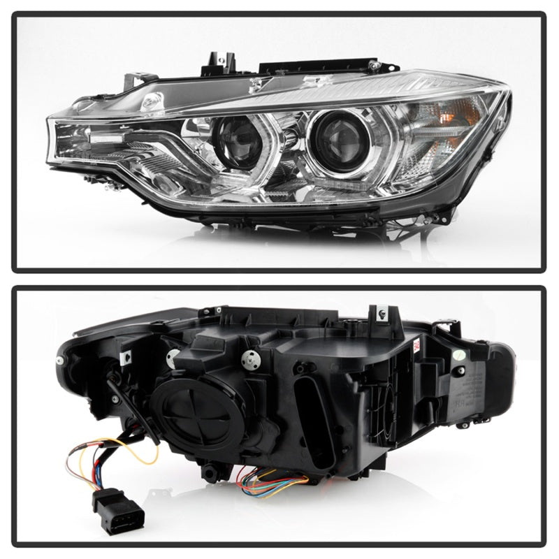 Spyder Signature BMW F30 3 Series 12-14 4DR Projector Headlights - Chrome (PRO-YD-BMWF3012-AFSHID-C)