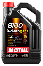 Load image into Gallery viewer, Motul 5L Synthetic Engine Oil 8100 X-CLEAN Gen 2 5W40 - Case of 4