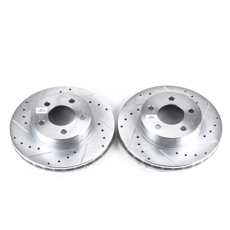 Power Stop 95-01 Ford Explorer Front Evolution Drilled & Slotted Rotors - Pair