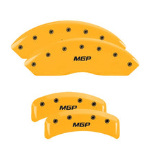 Charger l&#39;image dans la galerie, MGP 4 Caliper Covers Engraved Front &amp; Rear MGP Yellow finish black ch