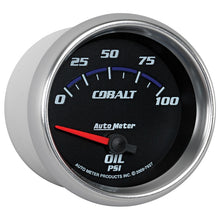 Carica l&#39;immagine nel visualizzatore di Gallery, Autometer Cobalt 66.7mm 0-100 PSI Oil Pressure Gauge