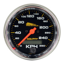 Charger l&#39;image dans la galerie, Autometer Pro-Cycle Gauge Speedo 3 3/4in 160 Mph Elec Black