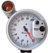 Load image into Gallery viewer, GAUGE, TACHOMETER, 5&quot;, 10K RPM, PEDESTAL W/ EXT. SHIFT-LITE, SILVER, 6000 SERIES