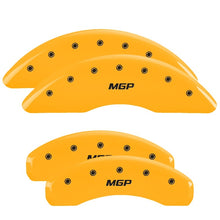 Carica l&#39;immagine nel visualizzatore di Gallery, MGP 4 Caliper Covers Engraved Front &amp; Rear MGP Yellow finish black ch