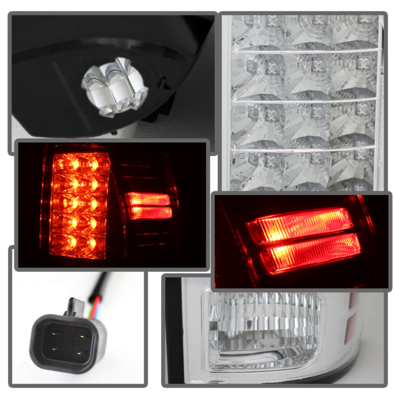 Spyder Dodge Ram 1500 13-14/Ram 2500 13-14 LED Tail Lights LED Model only - Chrm ALT-YD-DRAM13-LED-C