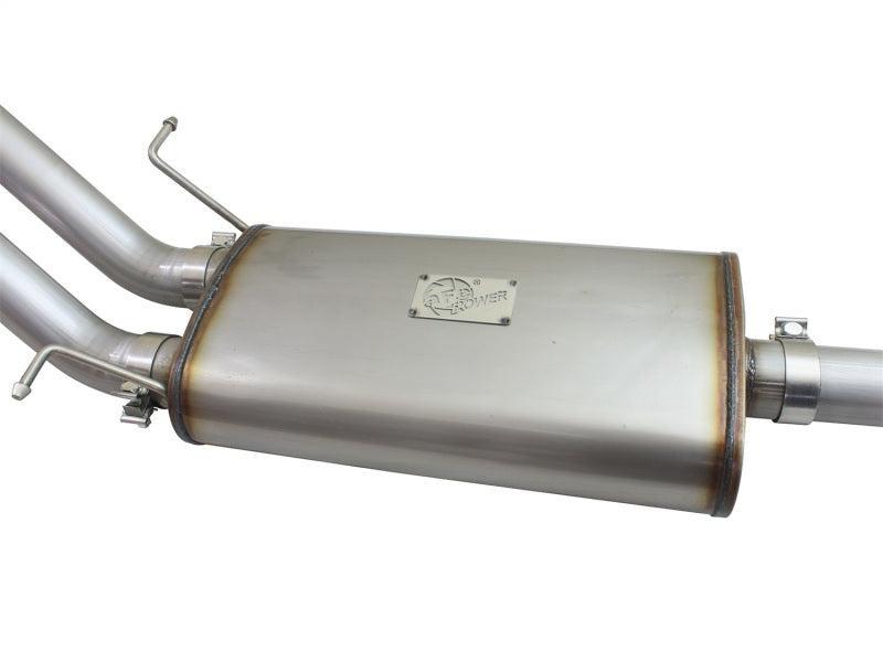 aFe Mach Force-XP Exhaust 3in Cat-Back SS 14-15 GM 1500 Trucks 4.3L/5.3L Dual Split w/ Polished Tip