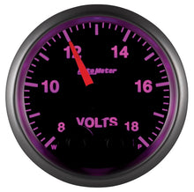 Laden Sie das Bild in den Galerie-Viewer, Autometer Elite 52.4mm Peak &amp; Warn w/ Electronic Control 8-18 Volt Voltmeter