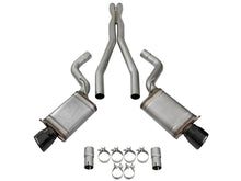 Carica l&#39;immagine nel visualizzatore di Gallery, aFe Mach Force-Xp 3in CB Stainless Steel Dual Exhaust System w/ Black Tips 09-15 Cadillac CTS-V