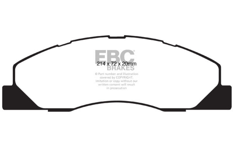 EBC 09-11 Dodge Ram 2500 Pick-up 5.7 2WD/4WD Redstuff Front Brake Pads