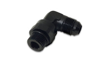 Laden Sie das Bild in den Galerie-Viewer, Vibrant -10AN Male Flare to Male -8 ORB Swivel 90 Degree Adapter - Anodized Black