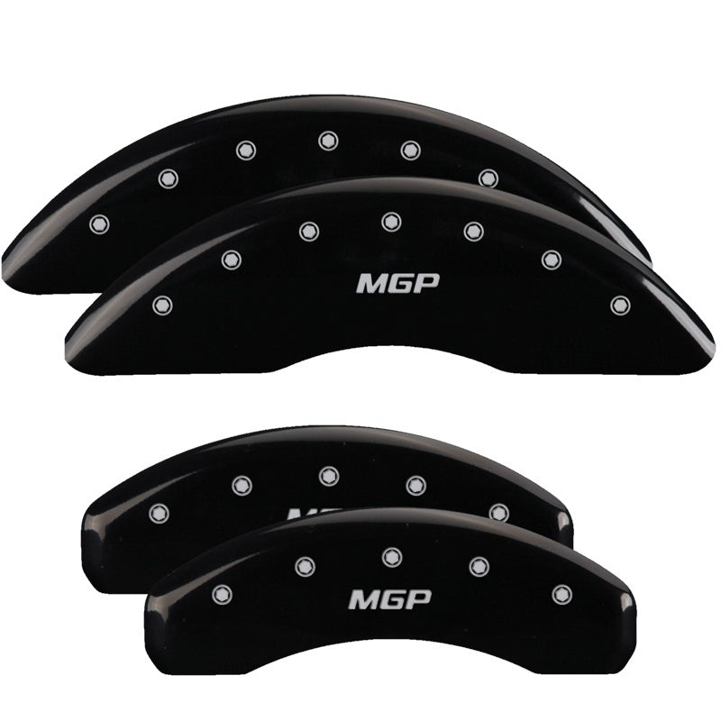 MGP 4 Caliper Covers Engraved Front & Rear Oval logo/Ford Yellow finish black ch