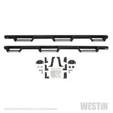 Carica l&#39;immagine nel visualizzatore di Gallery, Westin/HDX 99-16 Ford F-250/350 Crew Cab (6.75ft Bed) Stainless Drop Nerf Step Bars - Textured Black