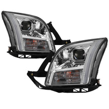 Cargar imagen en el visor de la galería, xTune 06-09 Ford Fusion Light Bar DRL Projector Headlights - Chrome (PRO-JH-FFU06-LB-C)