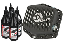 Charger l&#39;image dans la galerie, aFe Power Rear Differential Cover (Machined Black) 15-17 GMC Canyon 12 Bolt Axles w/ Gear Oil