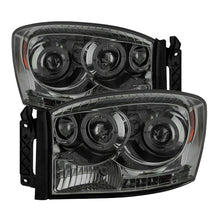 Load image into Gallery viewer, Spyder Dodge Ram 1500 06-08/Ram 2500 06-09 Projector Headlights LED Halo LED Smke PRO-YD-DR06-HL-SM