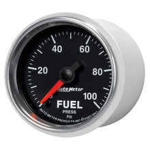 Laden Sie das Bild in den Galerie-Viewer, Autometer GS 0-100 PSI Full Sweep Electronic Fuel Pressure Gauge