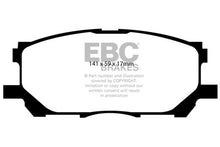 Charger l&#39;image dans la galerie, EBC 04-07 Lexus RX330 3.3 Yellowstuff Front Brake Pads