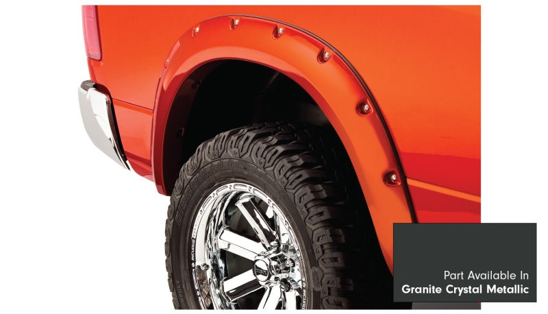 Bushwacker 16-18 Ram 1500 Fleetside Pocket Style Flares 4pc 67.4/76.3/96.3in Bed - Granite Crystal