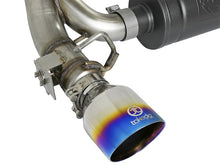 Carica l&#39;immagine nel visualizzatore di Gallery, aFe Takeda 3in 304 SS Cat-Back Exhaust System w/ Blue Flame Tip 16-18 Ford Focus RS I4-2.3L (t)