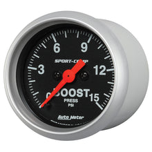 Carica l&#39;immagine nel visualizzatore di Gallery, Autometer 2-1/16in 15PSI Boost Digital Stepper Motor Sport-Comp Gauge