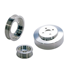 गैलरी व्यूवर में इमेज लोड करें, BBK 94-95 Mustang 5.0 Underdrive Pulley Kit - Lightweight CNC Billet Aluminum (3pc)