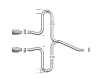 Cargar imagen en el visor de la galería, aFe Takeda 2-1/2in 304 SS Axle-Back Exhaust w/Polished Tips 17-20 Honda Civic Sport L4-1.5L (t)