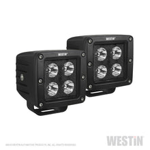 Cargar imagen en el visor de la galería, Westin HyperQ LED Auxiliary Lights 3in x 3in cube 20w Flood - Black