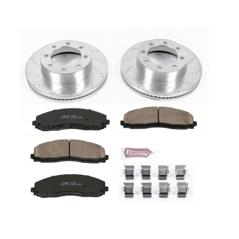 Power Stop 13-19 Ford F-250 Super Duty Front Z23 Evolution Sport Brake Kit