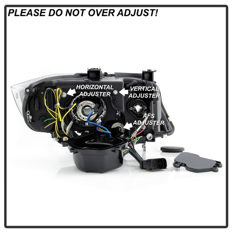 Spyder 09-12 BMW E90 3-Series 4DR Projector Headlights Halogen - LED - Chrome - PRO-YD-BMWE9009-C