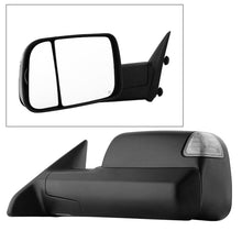 Charger l&#39;image dans la galerie, Xtune Dodge Ram 1500 09-12 Extendable Heated Adjust Mirror Black HoUSing Left MIR-DRAM09S-PWH-L