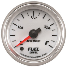 गैलरी व्यूवर में इमेज लोड करें, Autometer Pro-Cycle Gauge Fuel Level 2 1/16in 0-280 Programmable White