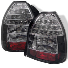 Cargar imagen en el visor de la galería, Spyder Honda Civic 96-00 3DR LED Tail Lights Black ALT-YD-HC96-3D-LED-BK