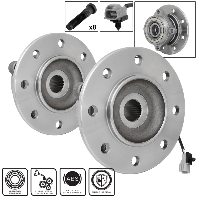 xTune Wheel Bearing and Hub ABS Dodge Ram 3500 98-99 - Front Left and Right BH-515068-69