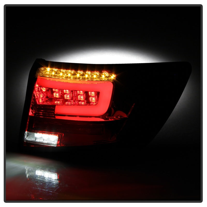 Spyder 08-11 Subaru Impreza WRX 4DR LED Tail Lights - Red Clear ALT-YD-SI084D-LED-RC