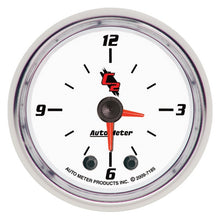 Carica l&#39;immagine nel visualizzatore di Gallery, Autometer C2 2-1/6in 12 Hour Analog Clock Gauge