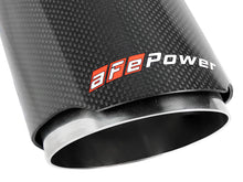 Charger l&#39;image dans la galerie, aFe MACH Force-Xp 409 SS Clamp-On Exhaust Tip 2.5in. Inlet / 4in. Outlet / 7in. L - Carbon