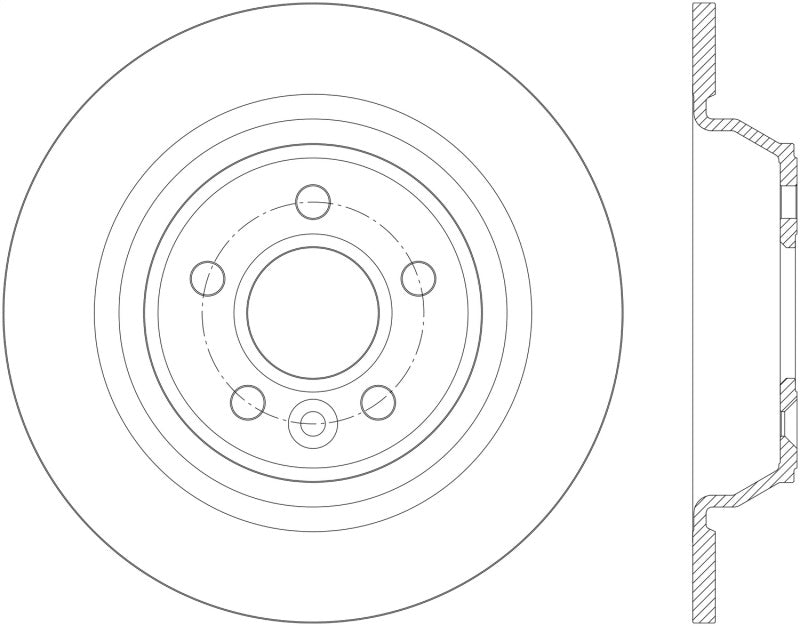 Centric 13-17 Land Rover Range Rover Premium High Carbon Brake Rotor - Rear