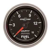 Cargar imagen en el visor de la galería, Autometer Sport-Comp II 2-5/8in Mechanical 15PSI Fuel Pressure Gauge