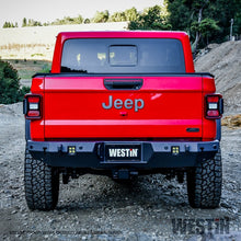 Laden Sie das Bild in den Galerie-Viewer, Westin 2020 Jeep Gladiator w/Sensors WJ2 Rear Bumper w/Sensor - Textured Black