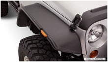 Cargar imagen en el visor de la galería, Bushwacker 07-18 Jeep Wrangler Flat Style Flares 4pc Fits 2-Door Sport Utility Only - Black