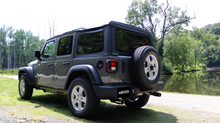 Carica l&#39;immagine nel visualizzatore di Gallery, Corsa 18+ Jeep Wrangler JL 2.5in Dual Rear Exit Black Tips Touring Axle-Back Exhaust