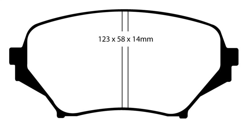 EBC 06-15 Mazda Miata MX5 2.0 Yellowstuff Front Brake Pads