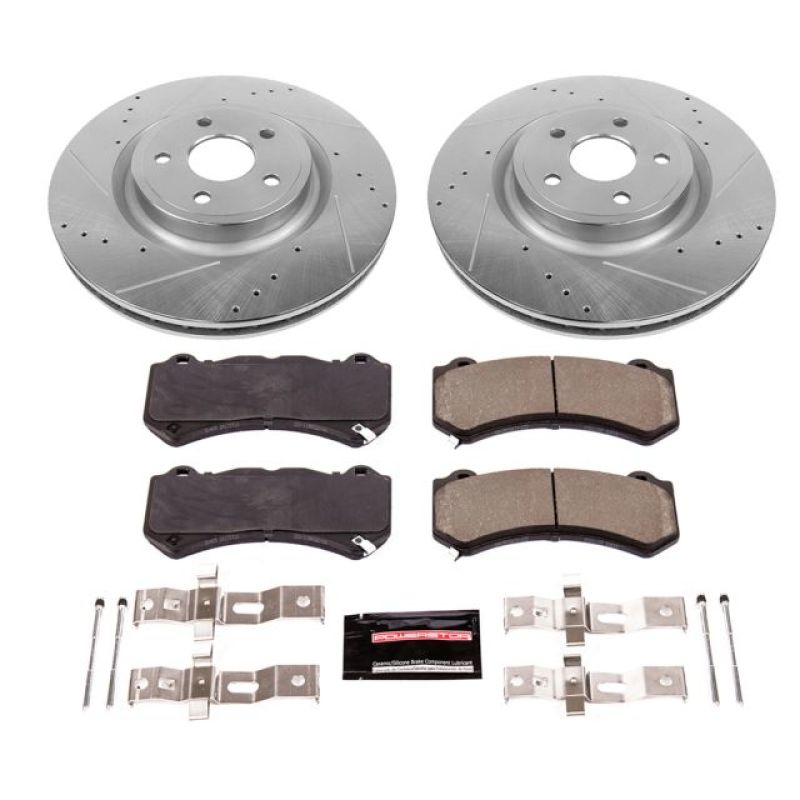 Power Stop 18-19 Dodge Durango Front Z23 Evolution Sport Brake Kit