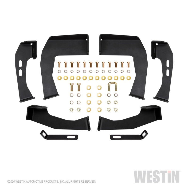 Westin 04-13 Chevy Silverado 1500 Crew Cab 2004-2013 HDX Drop Nerf Step Bars - Textured Black