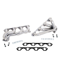 Laden Sie das Bild in den Galerie-Viewer, BBK 87-95 Ford F150 Truck 5.8 351 Shorty Unequal Length Exhaust Headers - 1-5/8 Silver Ceramic