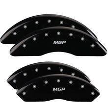 Carica l&#39;immagine nel visualizzatore di Gallery, MGP 4 Caliper Covers Engraved Front &amp; Rear MGP Black finish silver ch