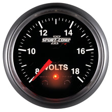 Laden Sie das Bild in den Galerie-Viewer, Autometer Sport-Comp II 2-1/16in Digital Voltometer Gauge - 18V