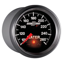 Laden Sie das Bild in den Galerie-Viewer, Autometer Sport-Comp II 52.4mm 100-260 Deg F Water Temp Peak &amp; Warn w/ Electronic Control Gauge